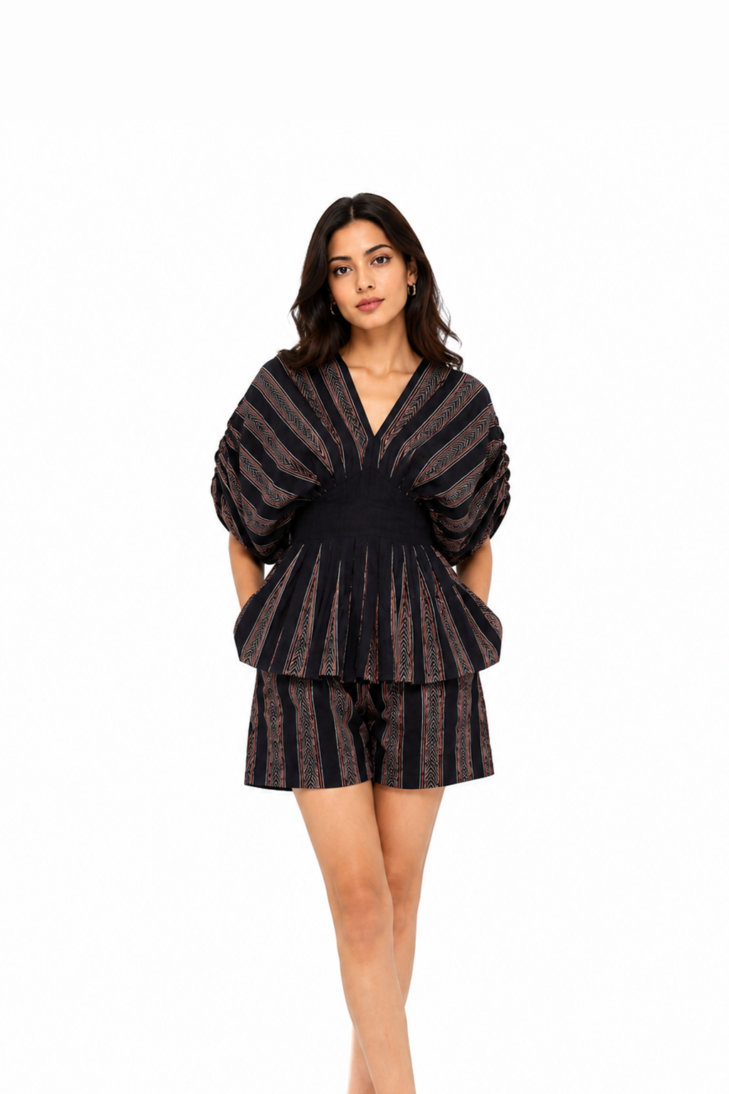 Ajrakh Stripes Co-ord Set