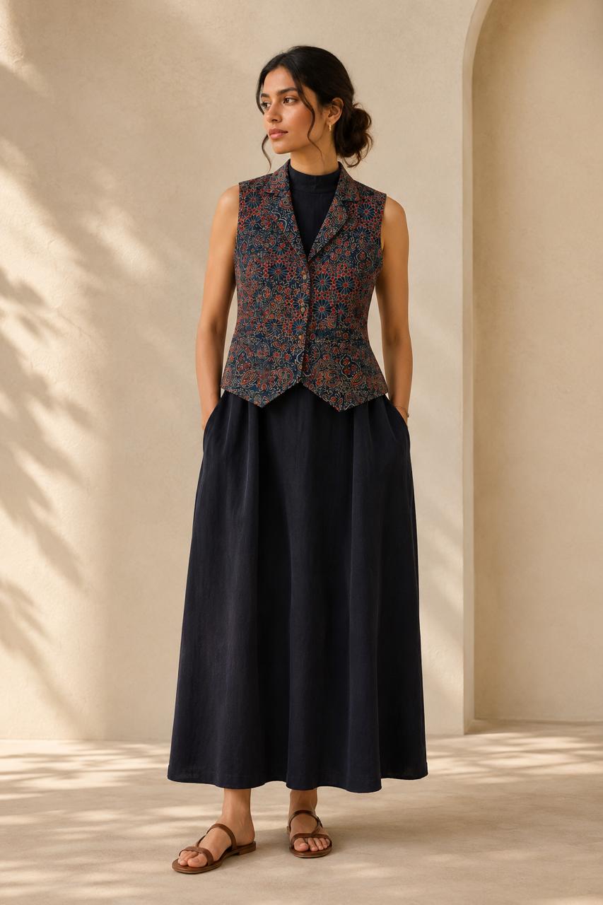 04 Ajrakh Waist Coat