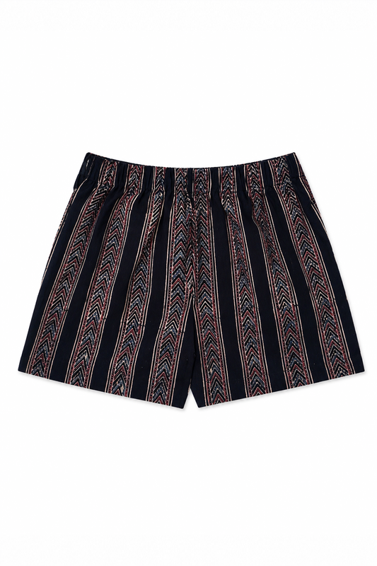 Ajrakh Stripes Shorts