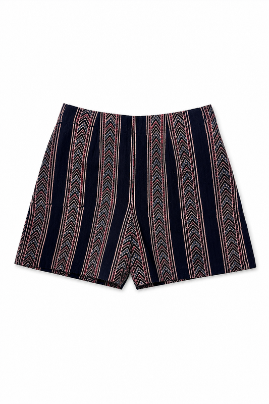 Ajrakh Stripes Shorts